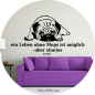 Preview: Wandtattoo Loriot´s Leben ohne Mops